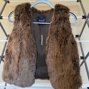 Madewell fur vest